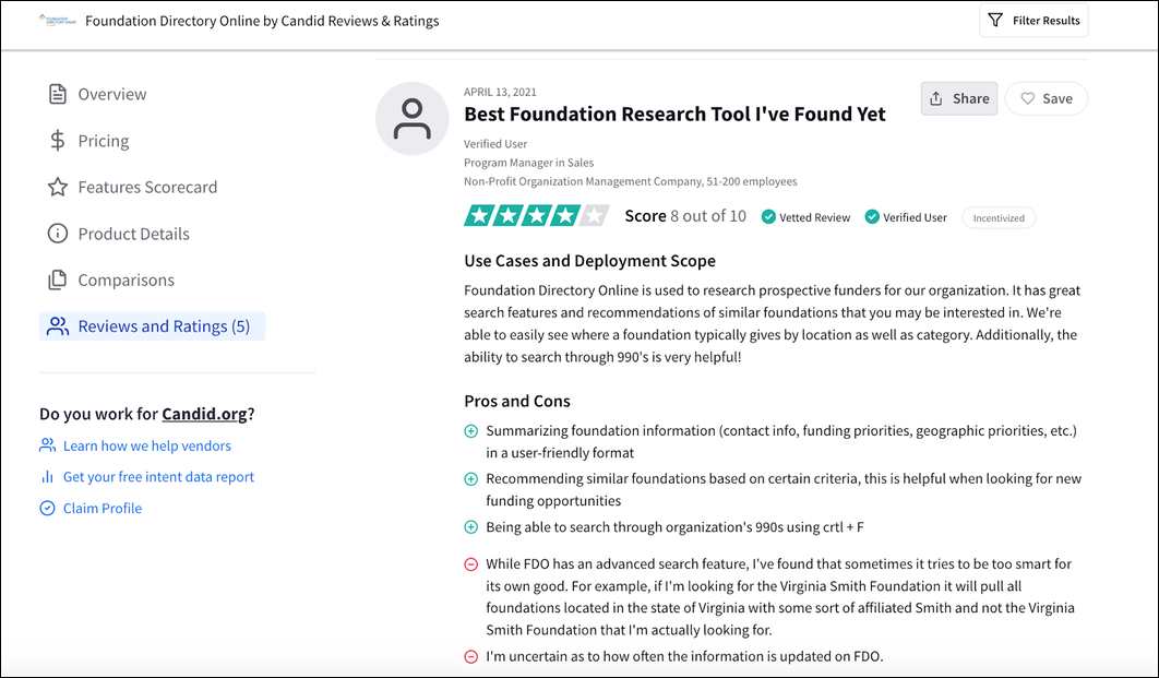 Foundation Directory Online vs. GrantStation InDepth Analysis